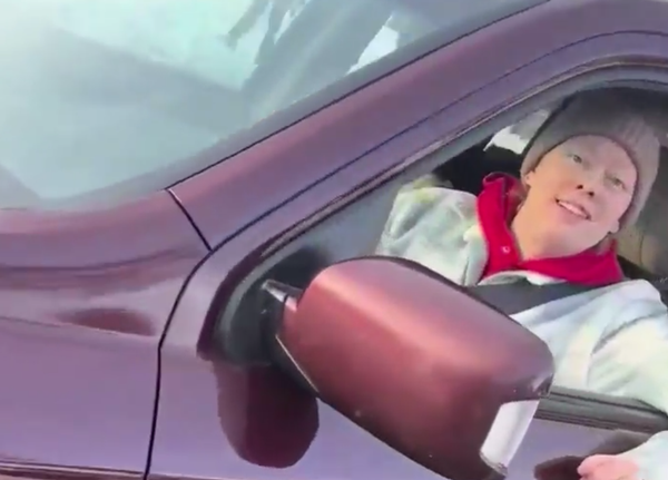 Renee Nicole Good, moments before her death.